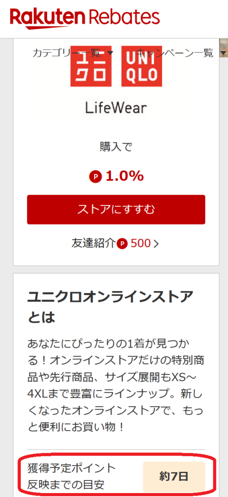 楽天リーベイツ ポイント いつ